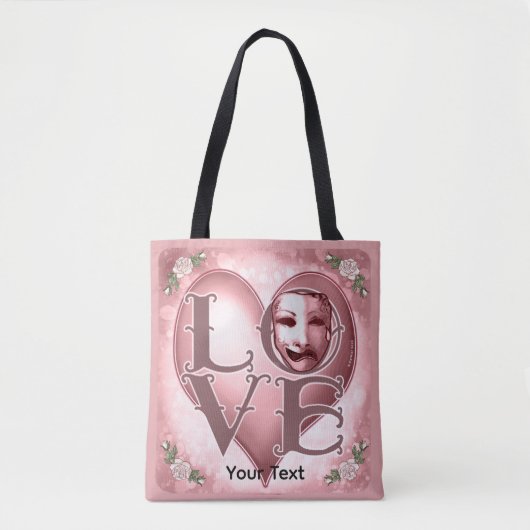 LOVE Schauspielermaske  Tasche (Vorderseite)