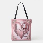 LOVE Schauspielermaske  Tasche (Rückseite)