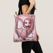 LOVE Schauspielermaske  Tasche (Von Nahem)