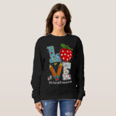Love School Counselor Teacher Appreciation Funny C Sweatshirt (Vorne ganz)