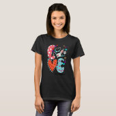 LOVE School Nurse Life Leopard Heart Valentine's D T-Shirt (Vorne ganz)