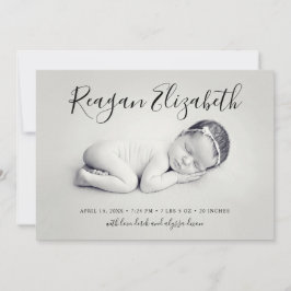 Love Script Foto Overlay Geburtserklärung Ankündigung