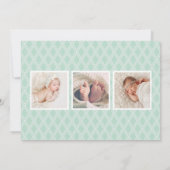 Love Script Foto Overlay Geburtserklärung Ankündigung (Rückseite)