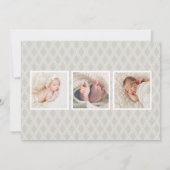 Love Script Foto Overlay Geburtserklärung Ankündigung (Rückseite)