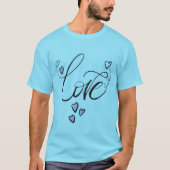 Love Script Grafik T-Shirt | Elegante Handschrift (Vorderseite)