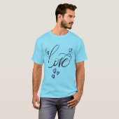 Love Script Grafik T-Shirt | Elegante Handschrift (Vorne ganz)