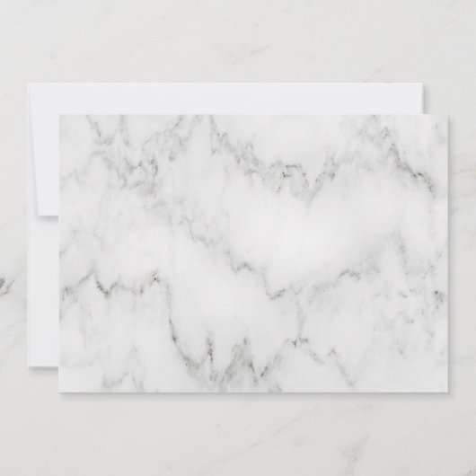 Love Script Hochzeitsankündigung mit Foto Ankündigung (Rückseite)