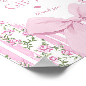 Love Shack Baby Cards and gifts Floral Bow Poster (Ecke)