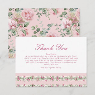 Love Shack Verlobte Pink Brautparty Dankeskarte