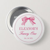 Love Shack Vintage Fancy EIN Mädchen Geburtstag Button (Vorne & Hinten)