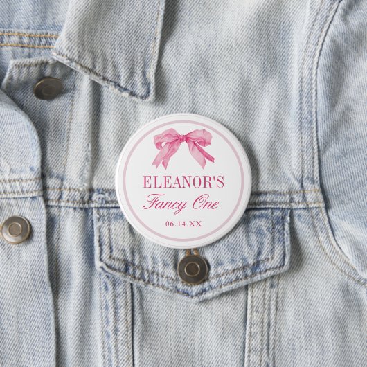 Love Shack Vintage Fancy EIN Mädchen Geburtstag Button (Beispiel)