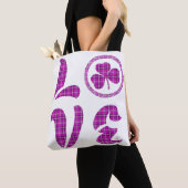 Love Shamrock Plaid Pink Black Classic Tasche (Von Nahem)