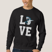 Love Sharks Outfit Shark  Sea Animal Sweatshirt (Vorderseite)