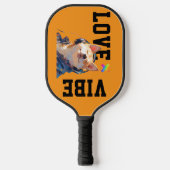 LOVE × SHIBA - Custom Pickleball Schläger (Vorderseite)