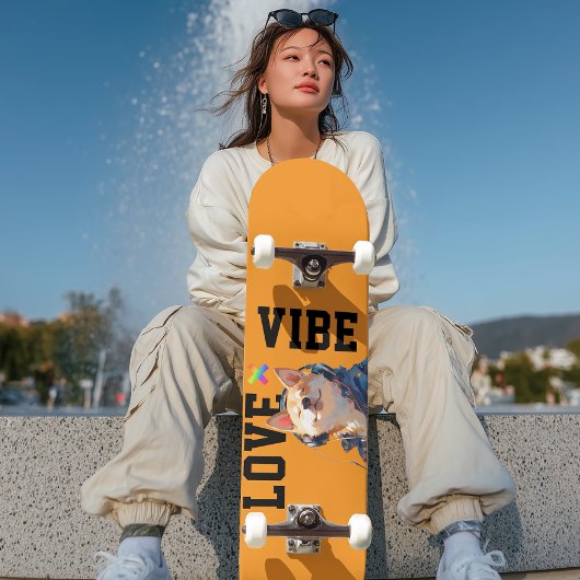 LOVE × SHIBA - Custom Skateboard