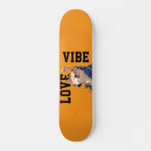 LOVE × SHIBA - Custom Skateboard (Vorne)