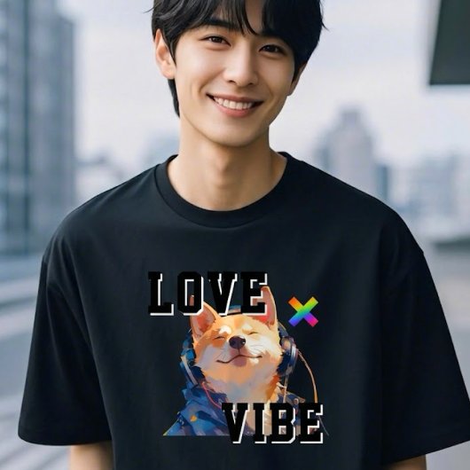 LOVE × SHIBA - Custom T-Shirt