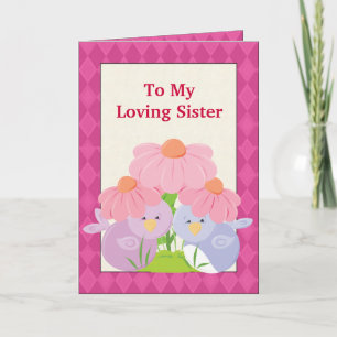 Love Sister Grußkarte Karte