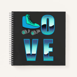 Love Skating Double Sided Journal Notebook Notizblock
