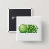 Love Skill Win Tennis Ball Button (Vorne & Hinten)