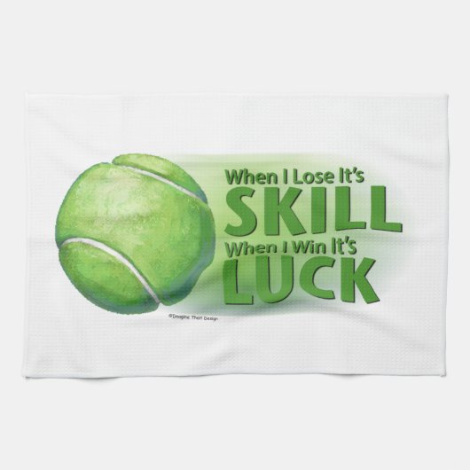 Love Skill Win Tennis Ball Küchentuch (Horizontal)