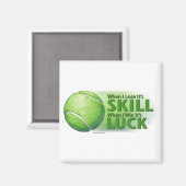 Love Skill Win Tennis Ball Magnet (Vorderseite/Rückseite)