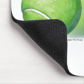 Love Skill Win Tennis Ball Mousepad (Ecke)