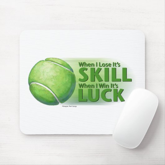 Love Skill Win Tennis Ball Mousepad (Mit Mouse)