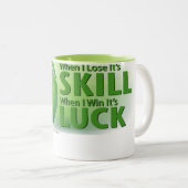 Love Skill Win Tennis Ball Zweifarbige Tasse (VorderseiteRechts)