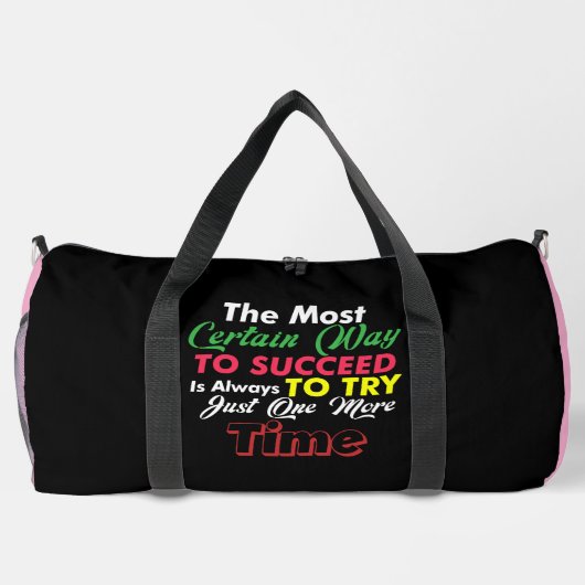 Love Sleeping Dreams Better Reality Duffle Bag (Rückseite)