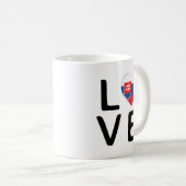Love - Slovakia Flag Kaffeetasse (VorderseiteRechts)