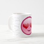LOVE SMILLE KAFFEETASSE (Vorderseite Links)