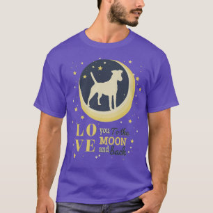Love Smooth Fo Terrier Dog To The Moon T-Shirt