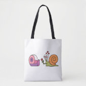 Love Snail & Tape – Cute Funny Sticker Tasche (Vorderseite)