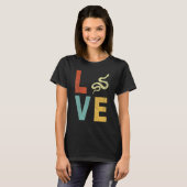 Love Snake   Snake Quote Retro T-Shirt (Vorne ganz)