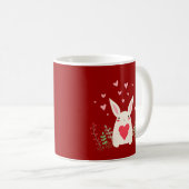Love Snuggly Kawaii Bunny Custom Kaffeetasse (VorderseiteRechts)
