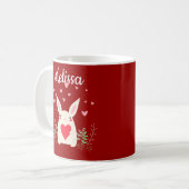 Love Snuggly Kawaii Bunny Custom Kaffeetasse (Vorderseite Links)