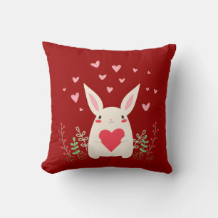 Love Snuggly Kawaii Bunny Custom Kissen