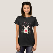 Love Snuggly Kawaii Bunny Custom T-Shirt (Vorne ganz)