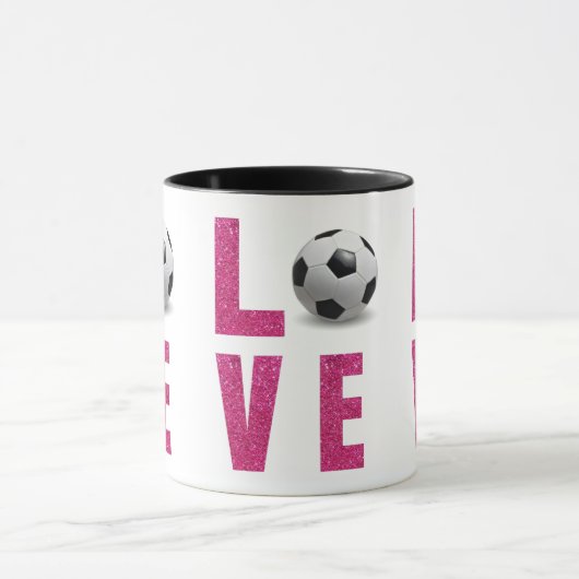 Love Soccer Tasse (Zentrum)