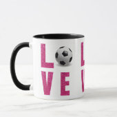 Love Soccer Tasse (Links)