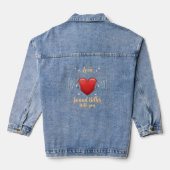 Love Sounds Better With You | Custom Text Jeansjacke (Rückseite)