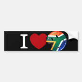 Love South Africa Smiling Flag Autoaufkleber (Vorne)