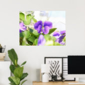 Love Spring Violet Poster (Heimbüro)