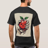 Love Squeeze: Red Apple Tattoo Graphic T-Shirt (Rückseite)