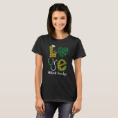 Love St Patrick's Retired Nurse Life Irish Shamroc T-Shirt (Vorne ganz)