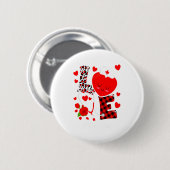 Love Stethoscope Heart Nicu Nurse Valentines Day Button (Vorne & Hinten)