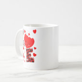 Love Stethoscope Heart Nicu Nurse Valentines Day Kaffeetasse (Vorderseite Links)