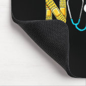 Love Stethoscope Nurse Life Valentine Day Women  Mousepad (Ecke)