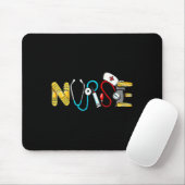 Love Stethoscope Nurse Life Valentine Day Women Mousepad (Mit Mouse)